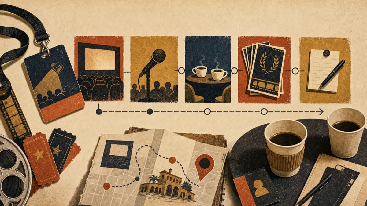 Illustrated thumbnail for What to Do at a Film Festival